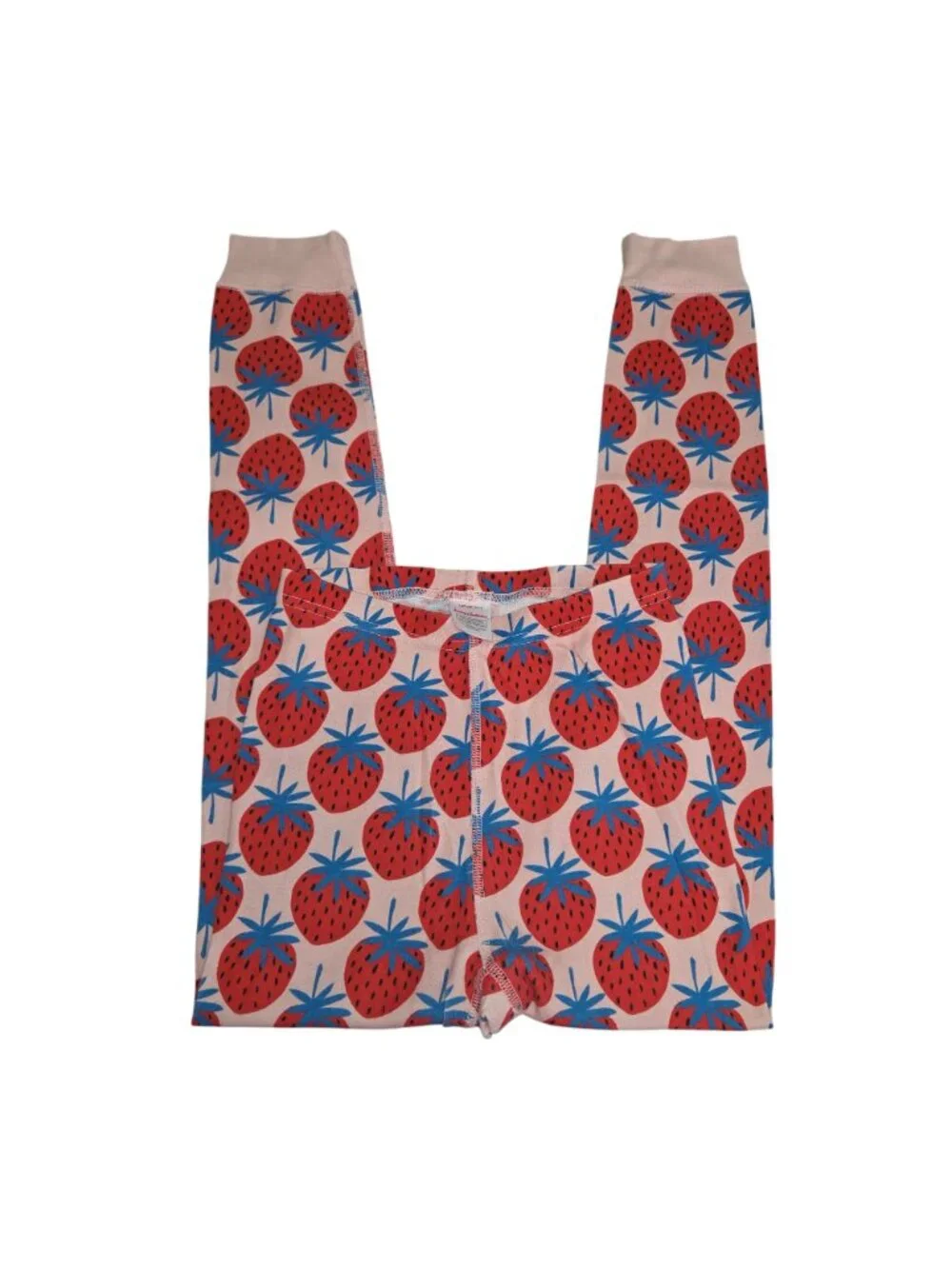 Hanna Andersson Girls 8 Strawberry Print Organic Cotton Pajama Set 4397 - Picture 5 of 8